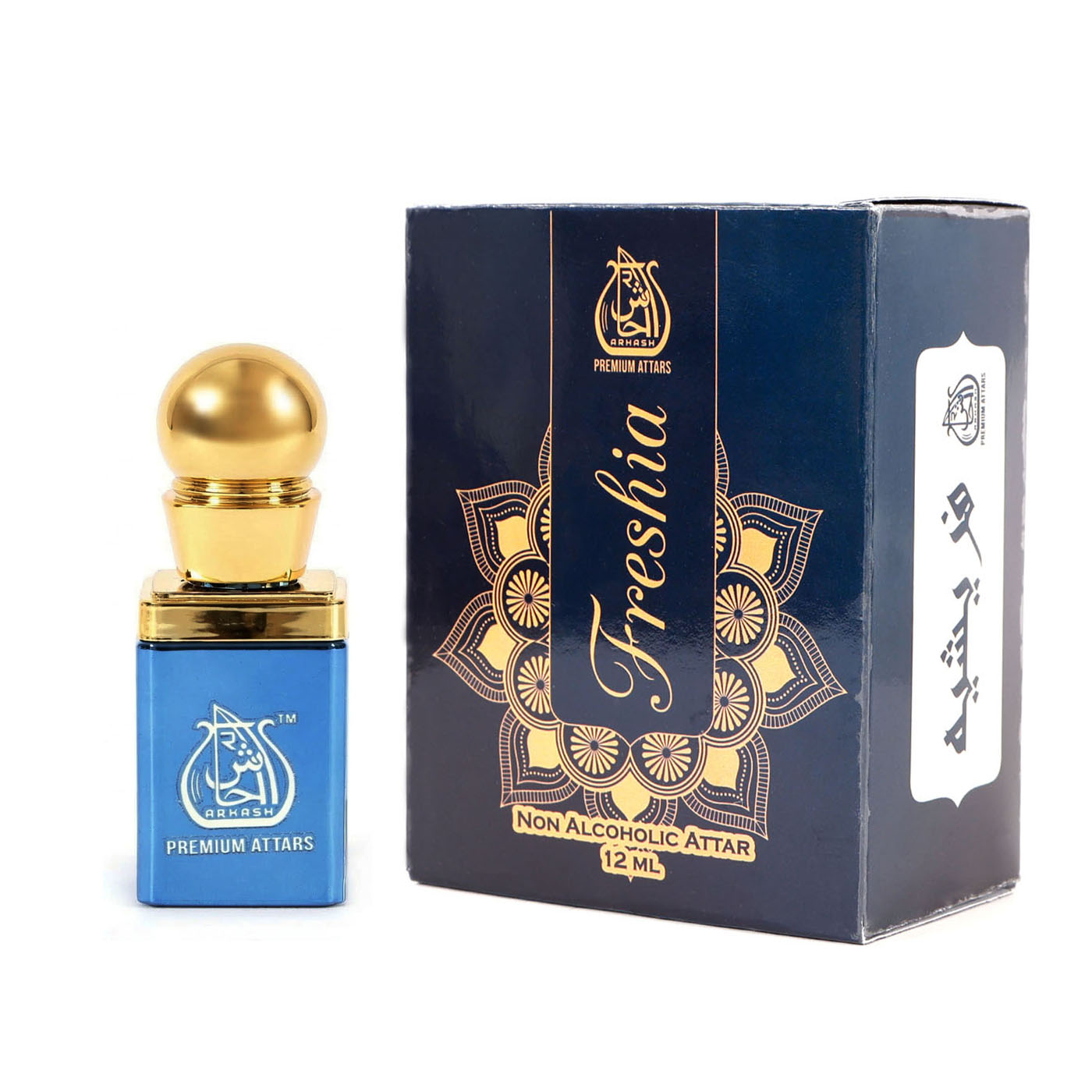 alt="Freshia 12ml Non-Alcoholic Cooling Attar - Refreshing summer floral fragrance by Arhash"