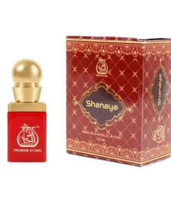 alt="Shanaya 12ml Non-Alcoholic Floral Perfume - Soft elegant fragrance for women by Arhash"